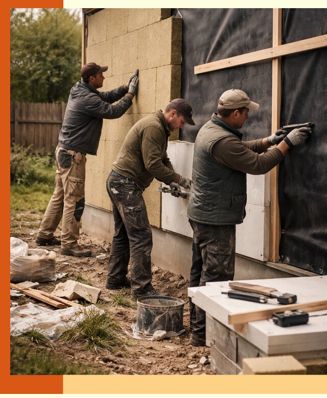 Утепление дачного дома под ключ в Назарово