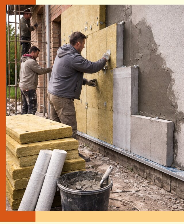 Утепление кирпичного дома под ключ в Назарово