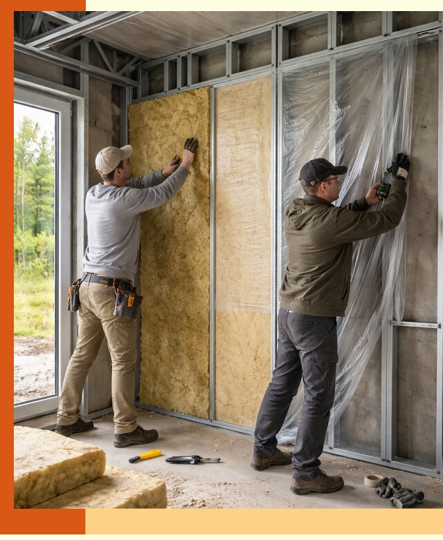 Утепление дома из ЛСТК в Назарово с гарантией качества и эффективности