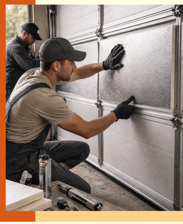 Утепление гаражных ворот в Назарово качественно и надежно