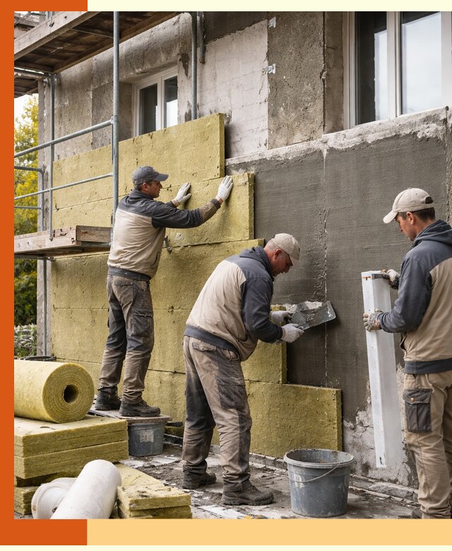 Утепление фасада зданий и домов в Назарово