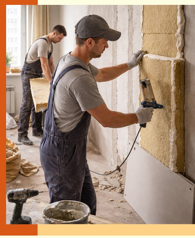 Утепление стен изнутри в Назарово — качественно и эффективно