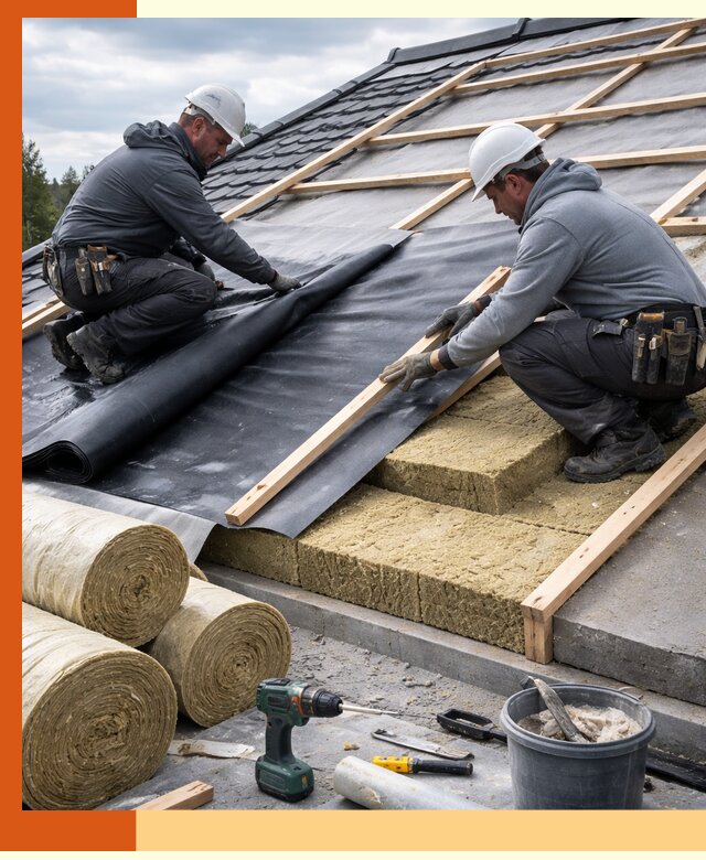 Утепление крыши снаружи в Назарово: профессиональная теплоизоляция