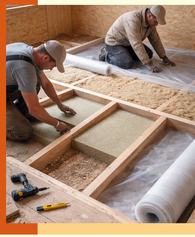 Профессиональное утепление деревянного пола в Назарово