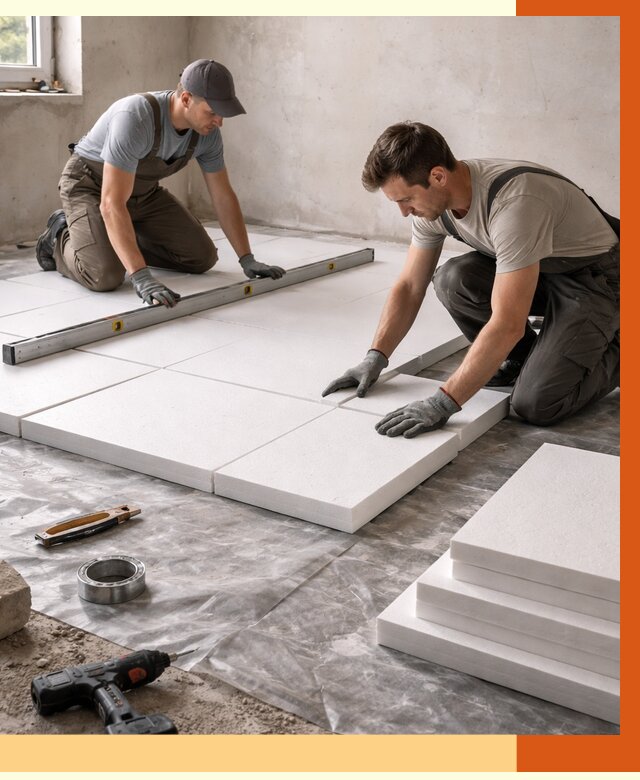 Утепление бетонного пола в Назарово от 2570 руб/м2 — монтаж и цена | ТепломастерНрв