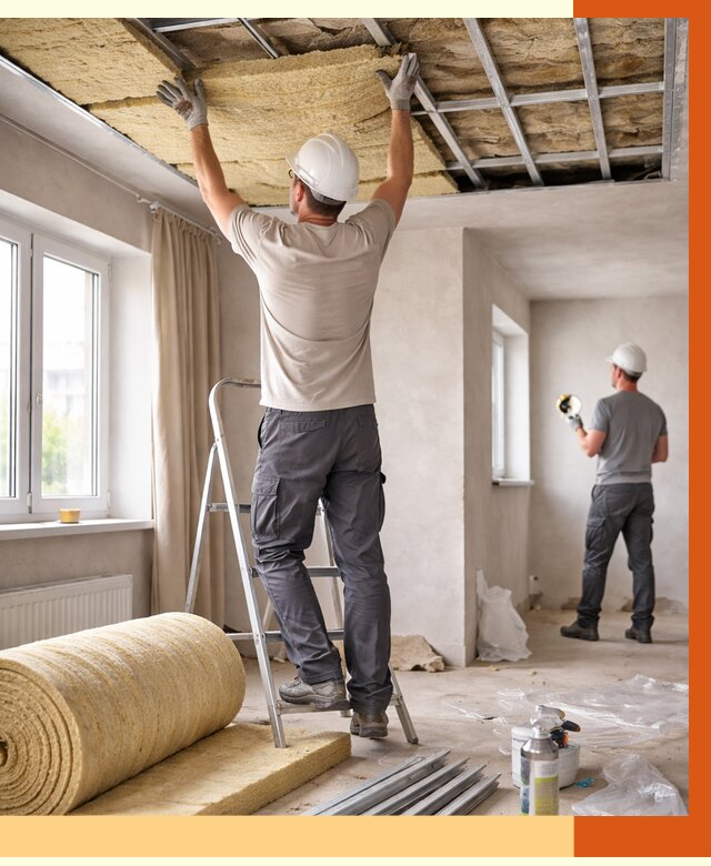 Утепление потолка в частном доме в Назарово от 976 руб./м² — работы под ключ | ТепломастерНрв