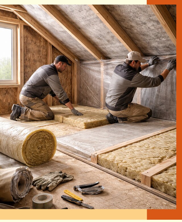 Утепление чердака в Назарово от 7709 руб/м² — теплоизоляция и комплексное утепление под ключ | ТепломастерНрв
