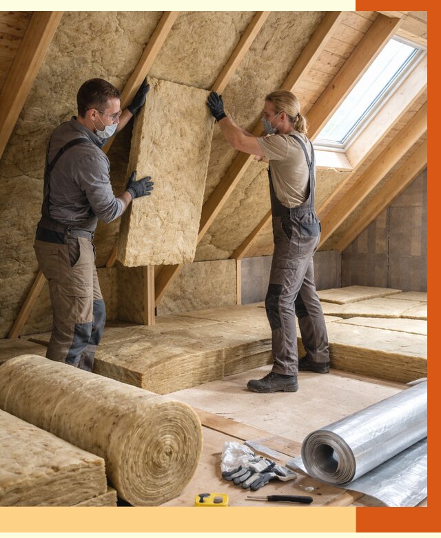 Утепление мансарды минватой в Назарово от 4317 руб./м2 — монтаж и пароизоляция | ТепломастерНрв