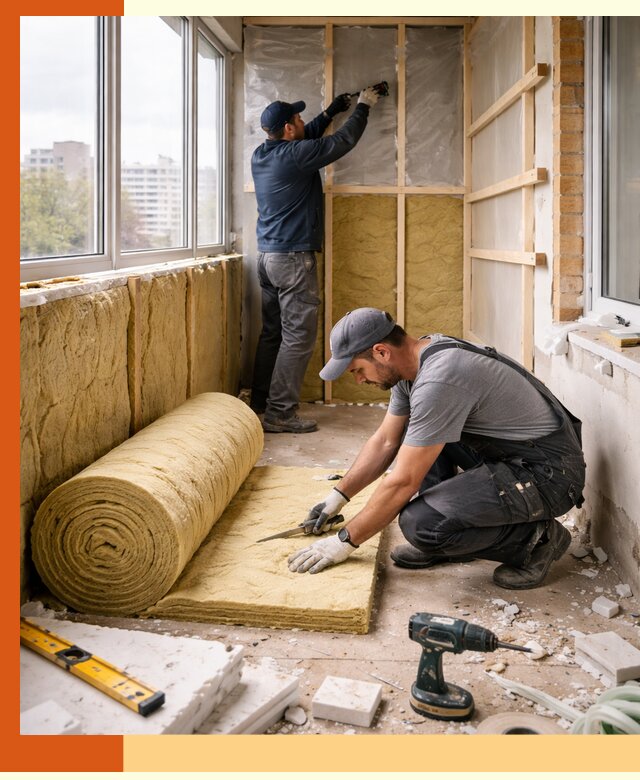 Утепление балкона под ключ в Назарове качественно и быстро