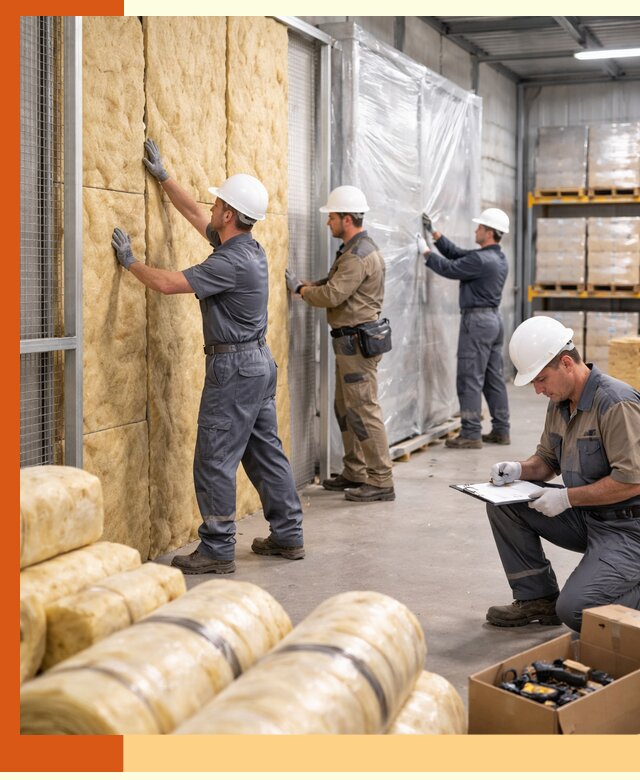 Утепление склада готовой продукции в Назарово качественно и быстро