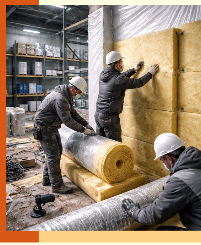 Утепление склада химсырья в Назарово: безопасная и эффективная изоляция