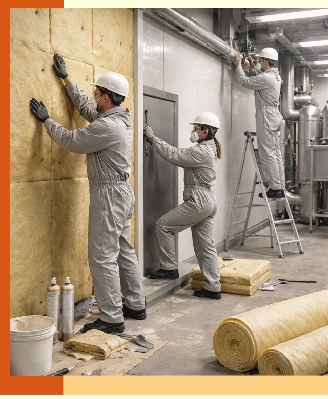 Утепление пищевого цеха под ключ в Назарово