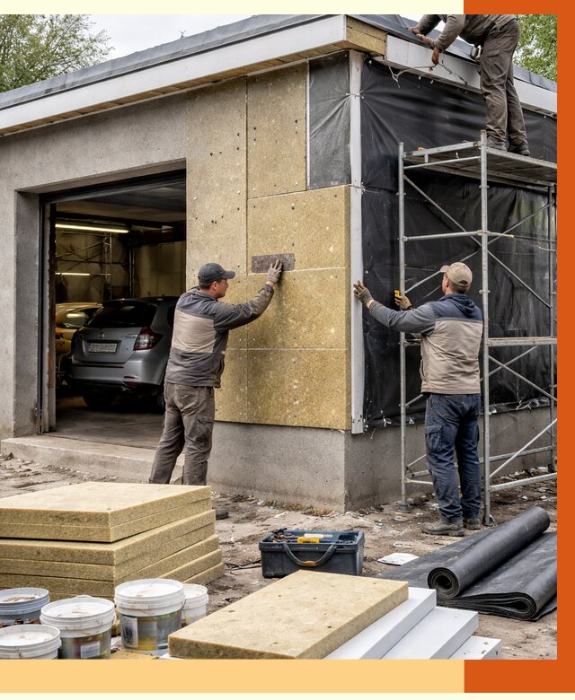 Утепление автосервиса в Назарово ппу, пеноизоляция, от 14903 руб/м2 — ТепломастерНрв