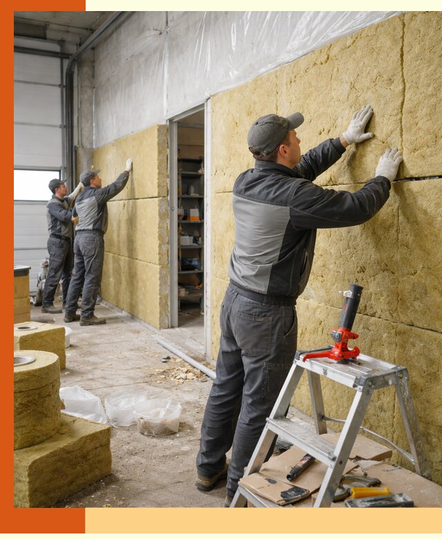 Утепление автосервиса и мастерских в Назарово качественно и надёжно