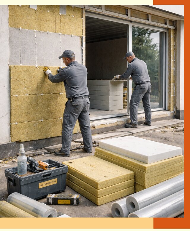 Утепление торгового павильона в Назарово от 14903 руб./м² под ключ | ТепломастерНрв