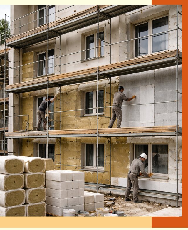 Утепление гостиницы в Назарово от 7400 руб./м2 — комплексно, ППУ, под ключ | ТепломастерНрв