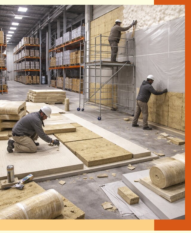 Утепление складского терминала в Назарово от 7709 руб./м² под ключ | ТепломастерНрв