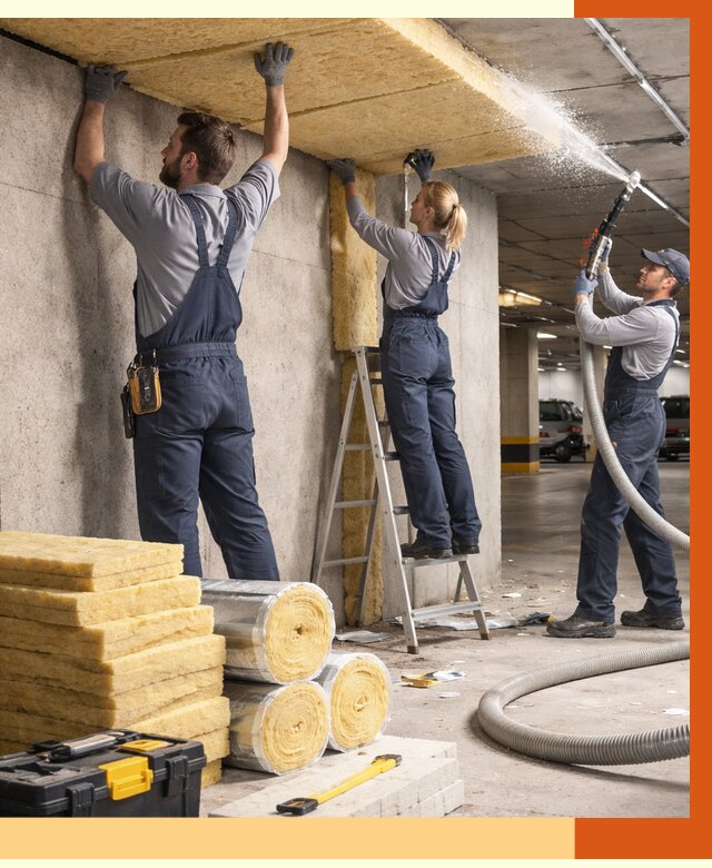 Утепление паркинга в Назарово от 6989 руб./м2 — работы под ключ | ТепломастерНрв