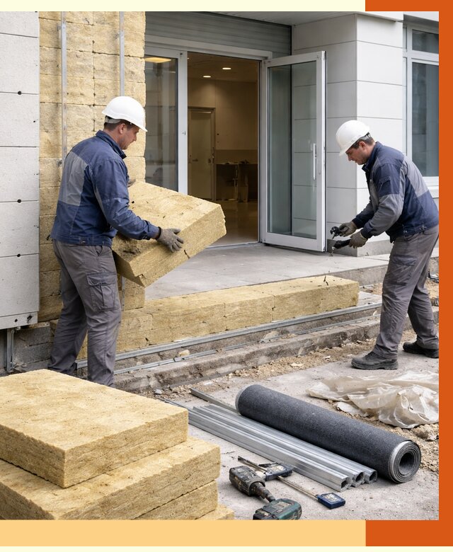 Утепление медицинского центра в Назарово под ключ от 12848 руб./м² | ТепломастерНрв