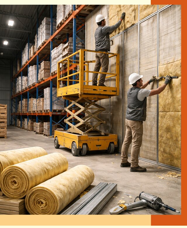 Утепление торгового склада в Назарово от 3289 руб/м2 — комплексно и под ключ | ТепломастерНрв