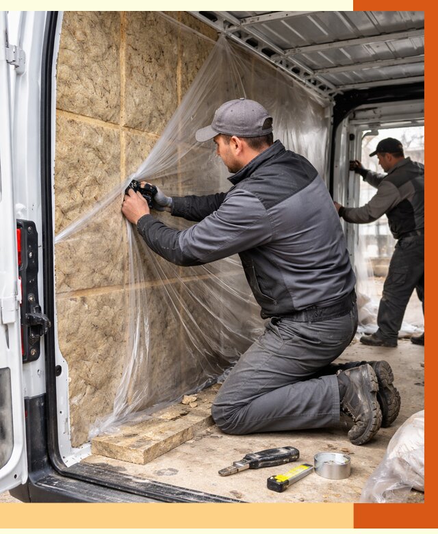 Утепление фургона в Назарово от 16959 руб/м2 — утепление фургона ППУ и кузова | ТепломастерНрв