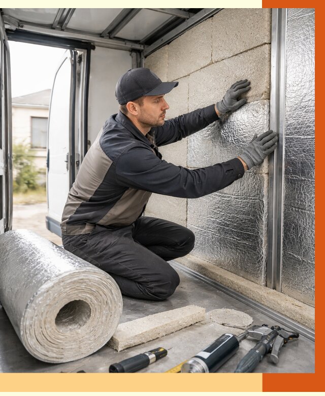 Утепление фургона рефрижератора в Назарово от 12848 руб./м² под ключ | ТепломастерНрв