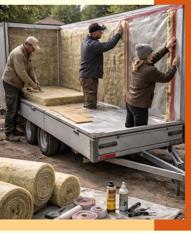 Утепление прицепа в Назарово под ключ от 12848 руб. — комплекс от ТепломастерНрв