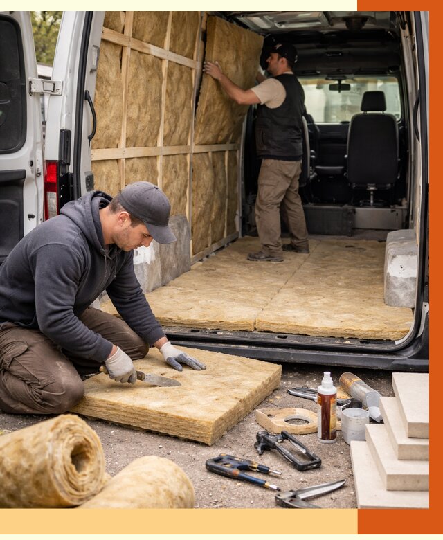 Утепление кемпера в Назарово под ключ от 12334 руб. — профессионально | ТепломастерНрв