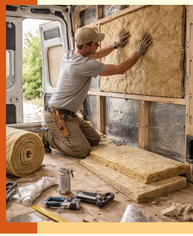 Утепление кемпера под ключ в Назарово с гарантией качества