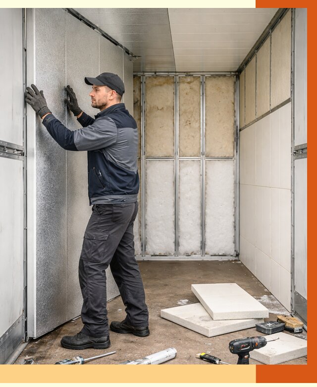 Утепление холодильного кузова в Назарово от 13875 руб. под ключ | ТепломастерНрв