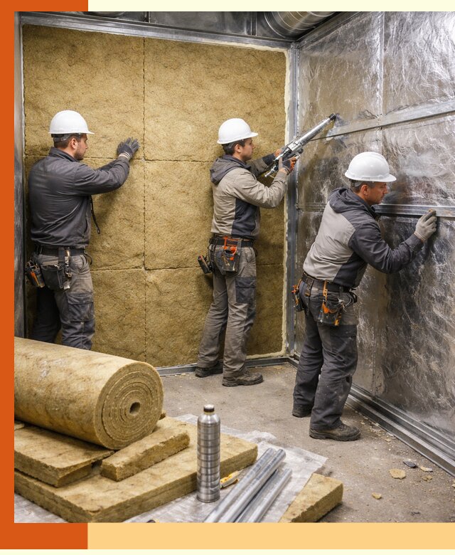 Утепление венткамеры в Назарово — качественная теплоизоляция и шумопоглощение