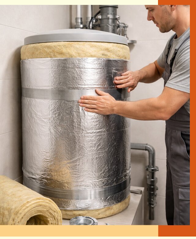 Утепление бойлера в Назарово от 4625 руб. под ключ | Утепление ППУ | ТепломастерНрв