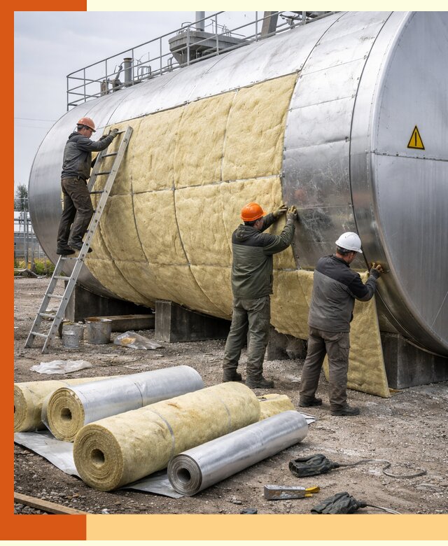 Утепление резервуаров с топливом в Назарово надежно и экономично