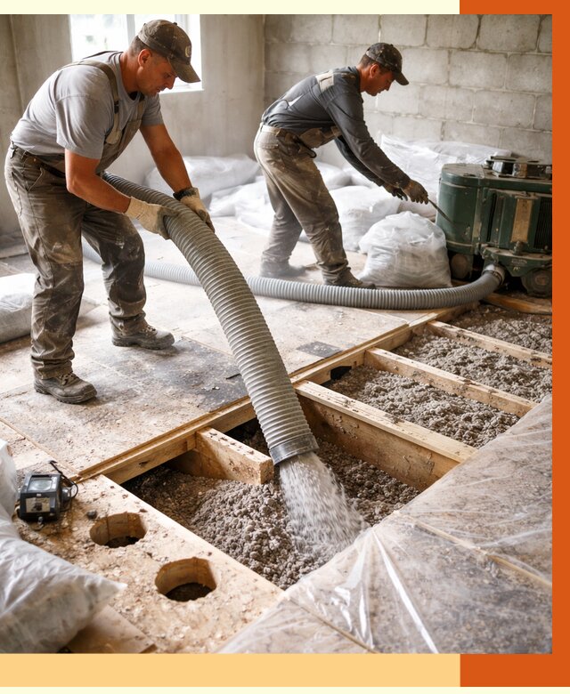 Заполнение пустот перекрытий в Назарово от 4625 руб. под ключ | ТепломастерНрв