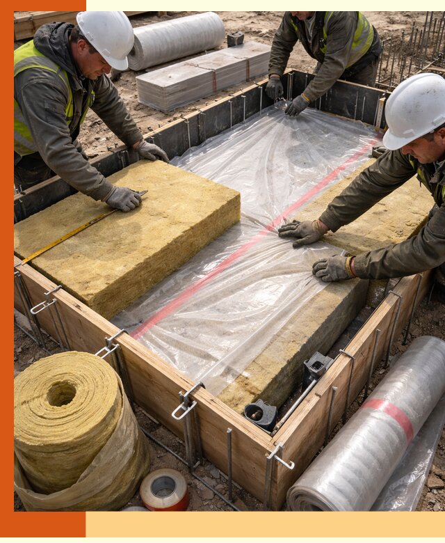 Теплоизоляция опалубки для строительства в Назарово