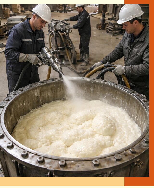 Заливка ППУ в емкости в Назарово от 7452 руб. — утепление емкости под ключ | ТепломастерНрв