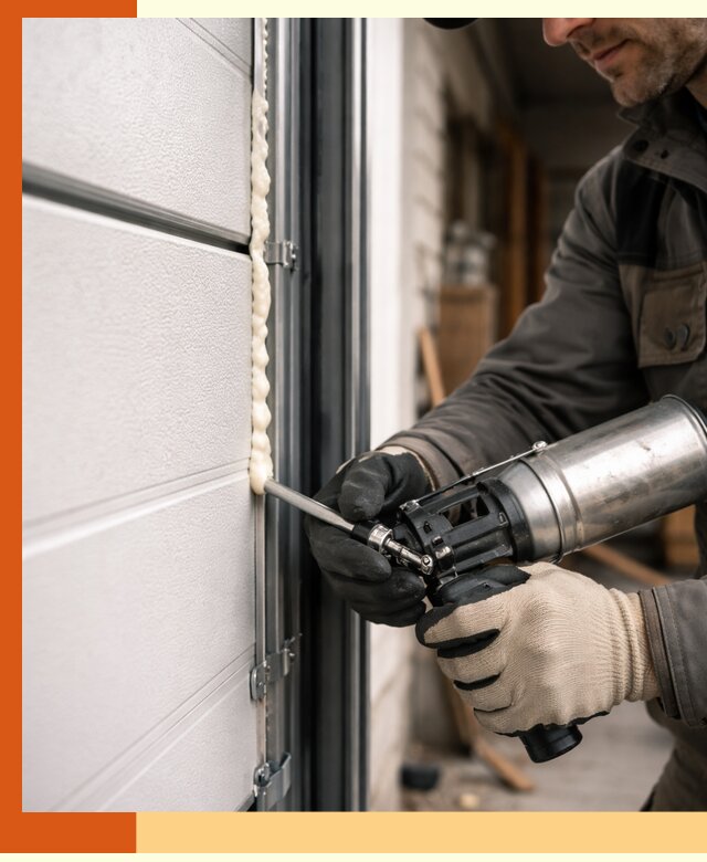 Заполнение пустот ворот в Назарово профессионально и герметично