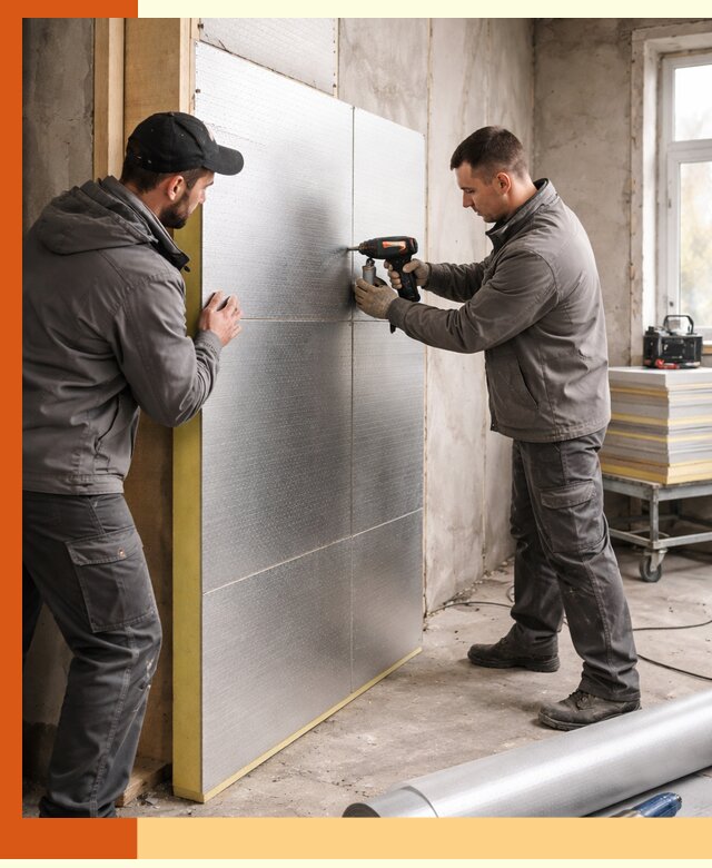 Утепление PIR панелями домов и зданий в Назарово