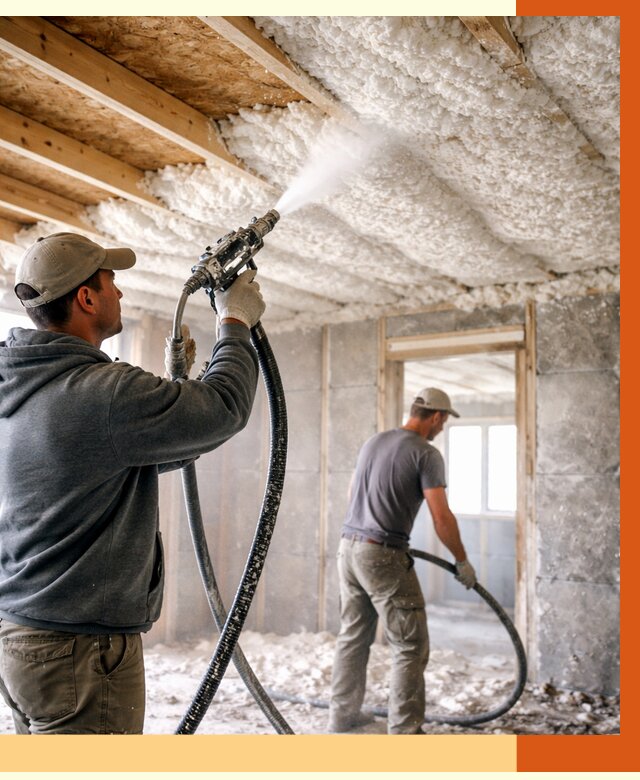 Утепление пеноизолом в Назарово от 1644 руб./м2 под ключ | ТепломастерНрв