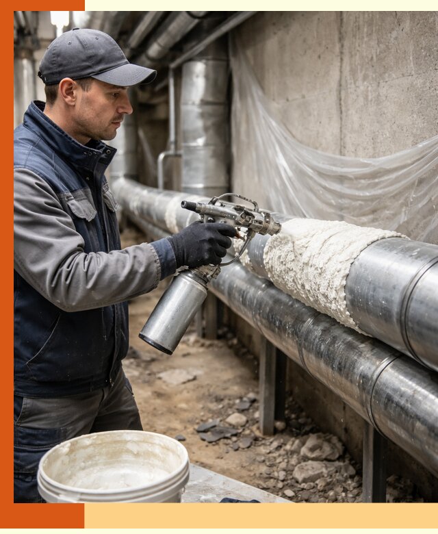 Утепление труб жидкой теплоизоляцией в Назарово