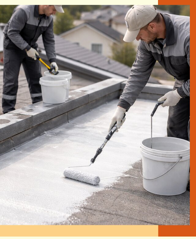 Утепление кровли жидкой теплоизоляцией в Назарово от 2210 руб./м2 | ТепломастерНрв