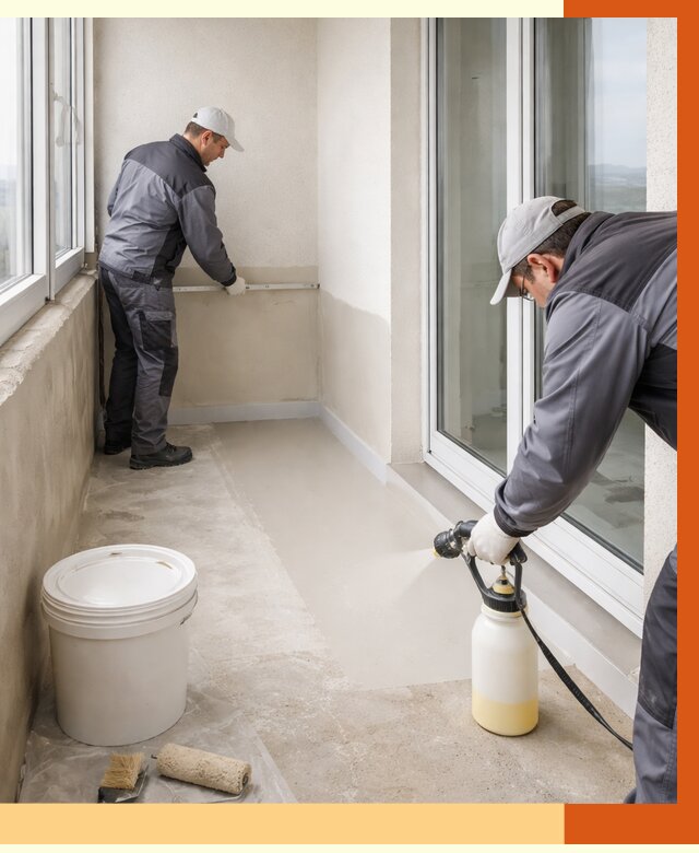 Утепление балкона жидкой теплоизоляцией в Назарово от 5910 руб./м2 | ТепломастерНрв