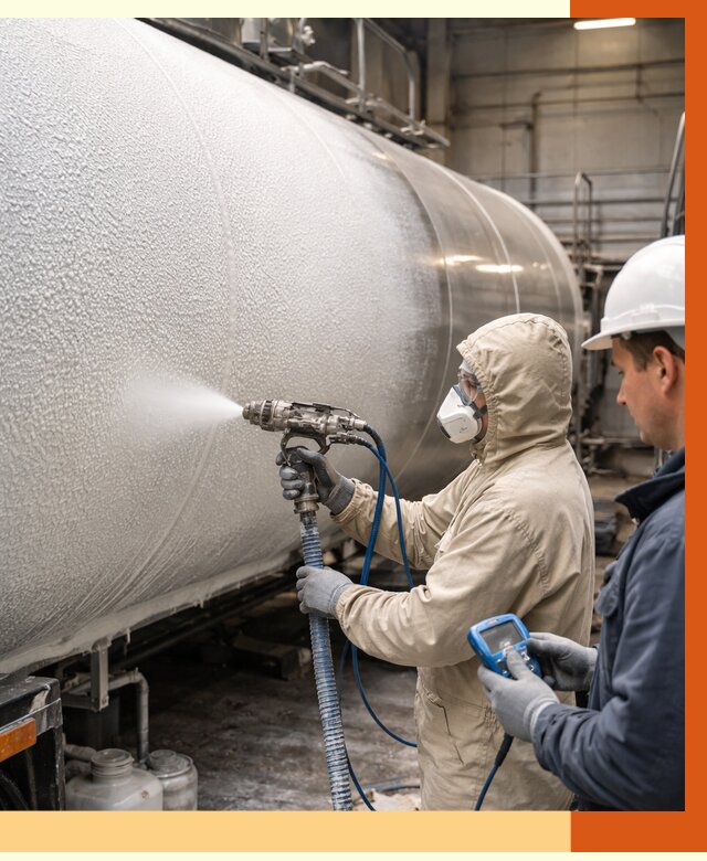 Утепление автоцистерны жидкой теплоизоляцией в Назарово от 14903 руб. под ключ | ТепломастерНрв