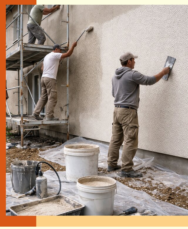 Утепление фасада жидкой пробкой в Назарово