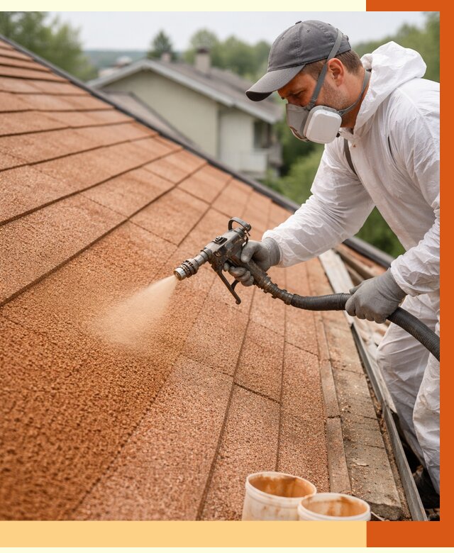 Утепление кровли жидкой пробкой в Назарово от 2775 руб./м² под ключ | ТепломастерНрв