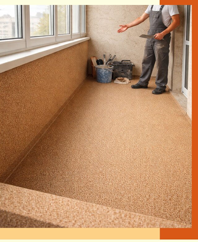 Утепление балкона жидкой пробкой в Назарово от 3751 руб/м² под ключ | ТепломастерНрв