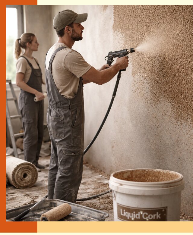 Утепление стен жидкой пробкой в Назарово эффективное и долговечное