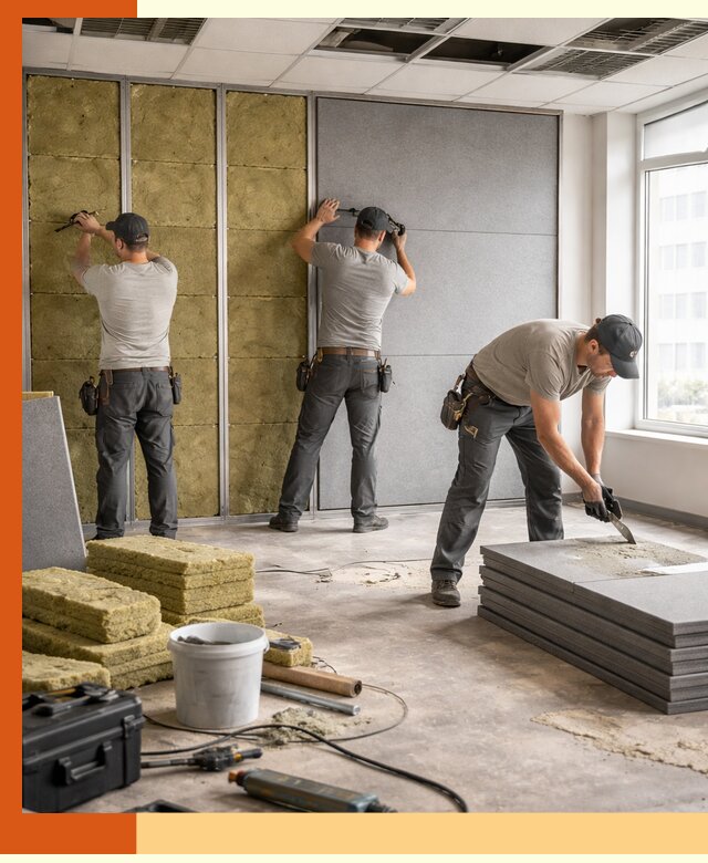 Профессиональная шумоизоляция офисов в Назарово для комфорта сотрудников