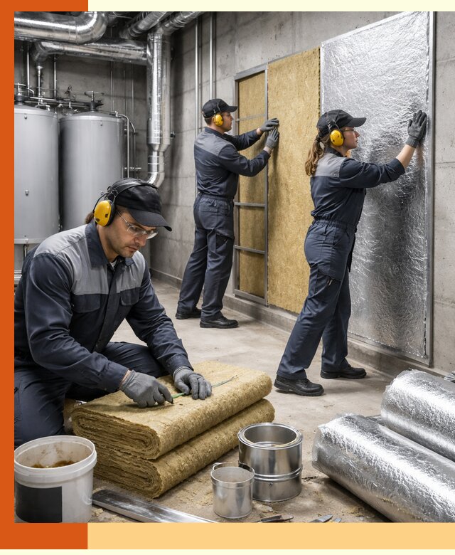 Шумоизоляция котельной в Назарово: профессиональный монтаж и материалы