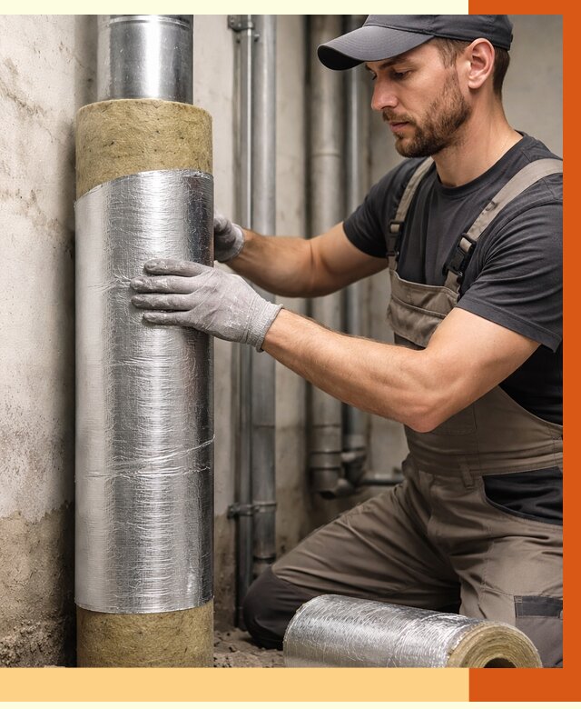 Шумоизоляция труб в Назарово от 1233 руб. — шумоподавление и звукоизоляция труб | ТепломастерНрв